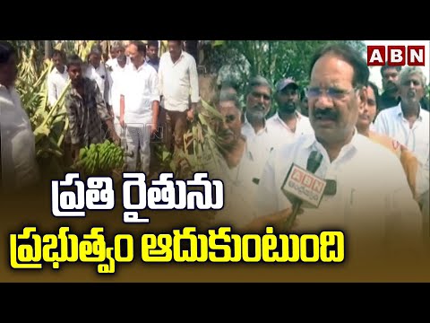 TDP Nakka  Ananda Babu :  ప్రతి రైతును ప్రభుత్వం ఆదుకుంటుంది || CYCLONE MONTHA EFFECT | ABN - ABNTELUGUTV
