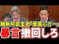 【それは憎悪を生む】何がダメかわからない国旗損壊罪で「お気持ち逮捕」横行！しかも維新は自民に答弁丸投げの無残