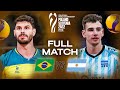Brazil 🇧🇷 vs. Argentina 🇦🇷 - Quarter Final | Men's World Championships 2022 | Full Match