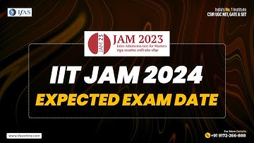 EXPECTED DATES OF IIT JAM 2024 📅