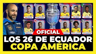 Análisis de los 26 Convocados de Ecuador para la Copa América 2024