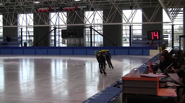 2013 BK Shorttrack Hasselt, super finale 3000m, Sam Van Speybroeck, Timothy Dewispelaere, Maarten Sl