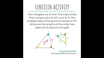 What are the lengths of the sides? #tiffany #supereasymath #math #einsteinactivity #triangle