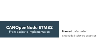 CANOpen Node STM32 From basics to coding