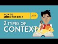 How to Study the Bible in Context!!