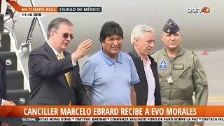 Llegada de Evo Morales a México