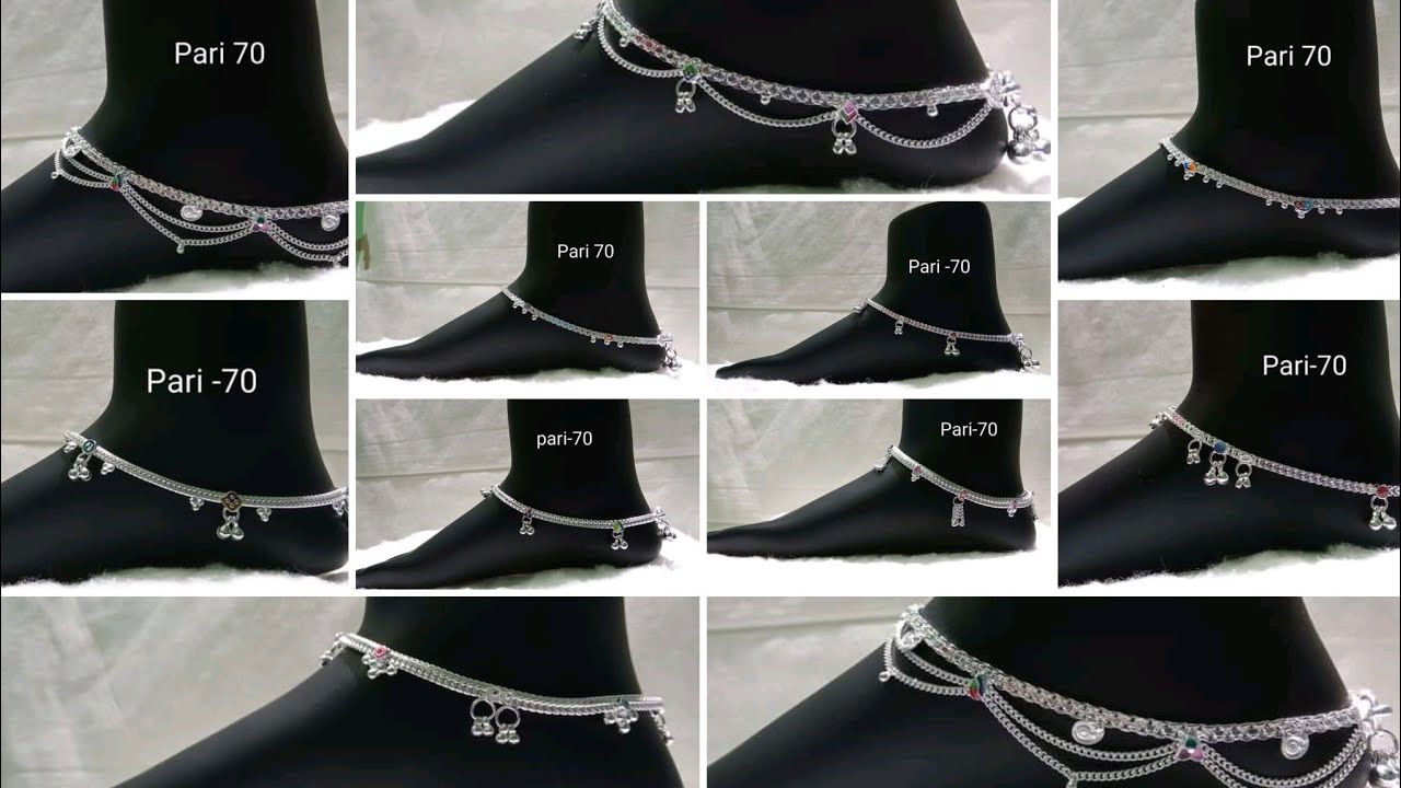 Latest silver anklets designs Bridal anklets designs 2021silver payal