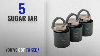 Top 10 Sugar Jar [2018]: Jaypee Plus Classique 3 set of 3 Tea, Sugar & coffee container