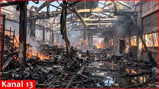 Massives Inferno zerstört Lagerhallen russischer Fabrik – Aksaykardandetal in Schutt und Asche ge...