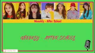 KARAOKE - WEEEKLY AFTER SCHOOL EASY LYRIC