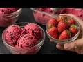 I Make The Most Delicious Homemade Ice Cream Strawberry Ice Cream In 5 Minutes Only 3 Ingredients 