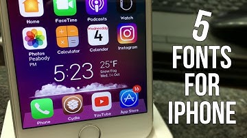 Top 5 Best iOS 10-10.2 Cydia Fonts For iPhone 7/7plus 6/6 Plus/5s & iPod touch 6G