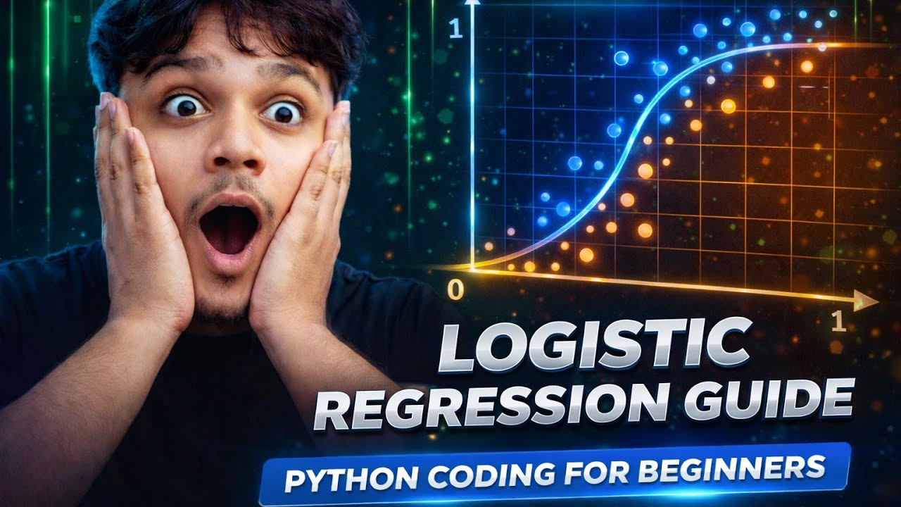 @logistic regression #coding#short explanation #supervised learning # ...