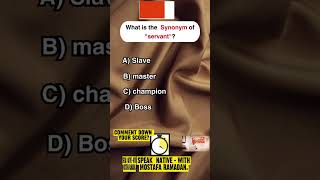Synonym Quiz: Fair warning, it's a bit tricky! Watch until the end to find out.\
