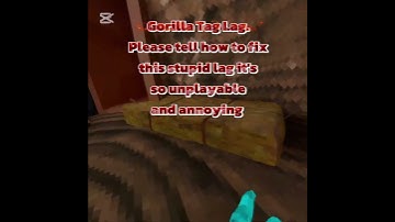 GORILLA TAG STEAMVR INSANE LAG (PLEASE TELL HOW TO FIX!) #gorillatag #gtag #shorts #steamvr #gtaglag