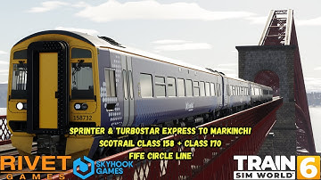 Sprinter & Turbostar Express To Markinch! | ScotRail Class 158 + Class 170 | Fife Circle Line | TSW6