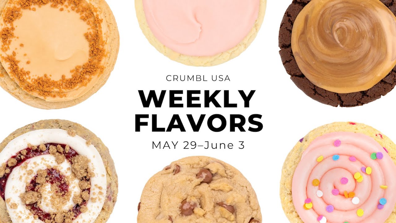 Trying CRUMBL COOKIE Flavors this week  Patriotic, S'mores Brownie, Apple  Pie, Blue Raspberry ICEE 