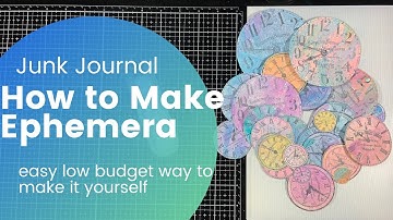 How to Make Ephemera for a Junk Journal - easy low budget way to make it yourself