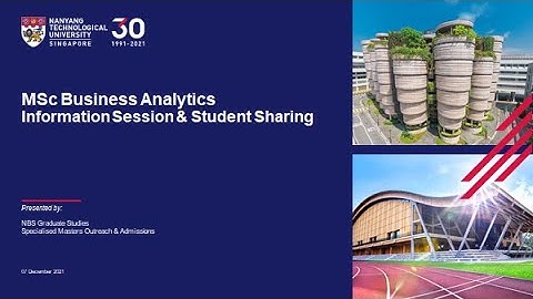 NBS MSc Business Analytics Student Sharing Webinar