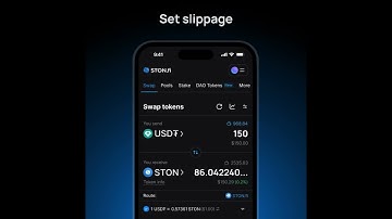 How to swap tokens on STON.fi