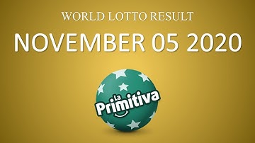 LA Primitiva NOVEMBER 05 2020 |05/11/2020 | World Lotto Result | LA Primitiva Jackpot Result