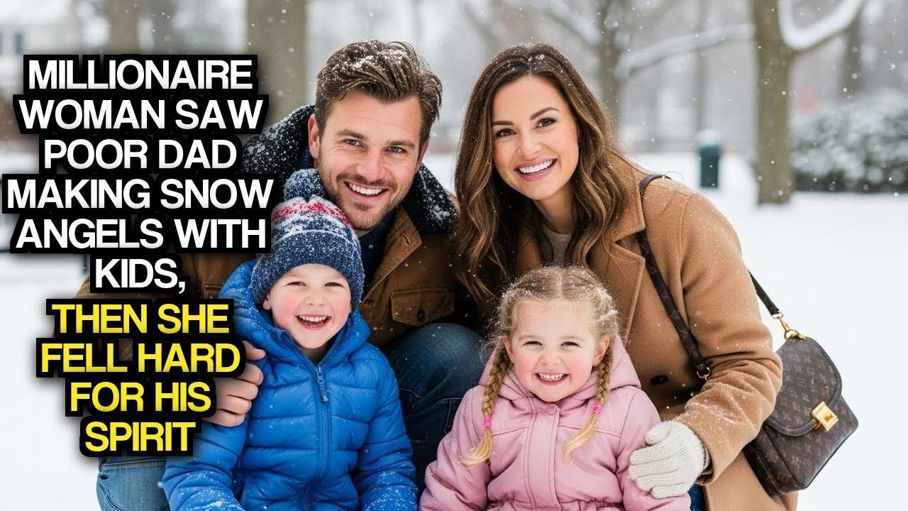 Millionaire Woman Saw Poor Dad Making Snow Angels With Kids, Then She Fell Hard For His Spirit