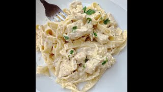 Easy Creamy Chicken Fettuccine Alfredo With Store-bought Sauce