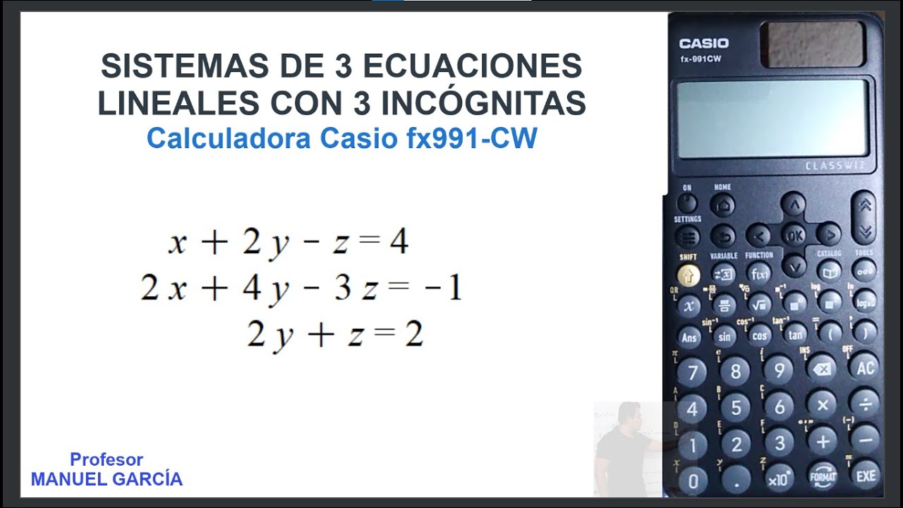 Calculadora De Sistema De Ecuaciones Lineales