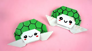 Schildkröte basteln - Schildkröte aus papier falten | Basteln mit papier