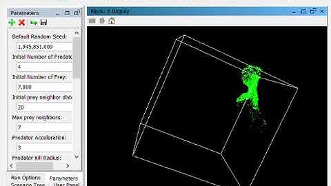 Repast Simphony Flocking Behavior