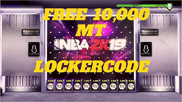 NBA 2K19 MYTEAM NEW MT LOCKER CODE!!