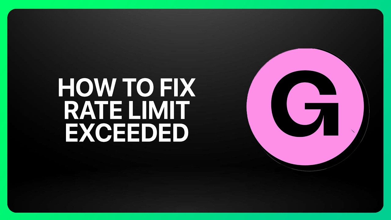 How To Fix Rate Limit Exceeded On Gumroad! Tutorial - YouTube