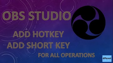 Add hotkeys/Short keys in OBS video recorder For all operations
