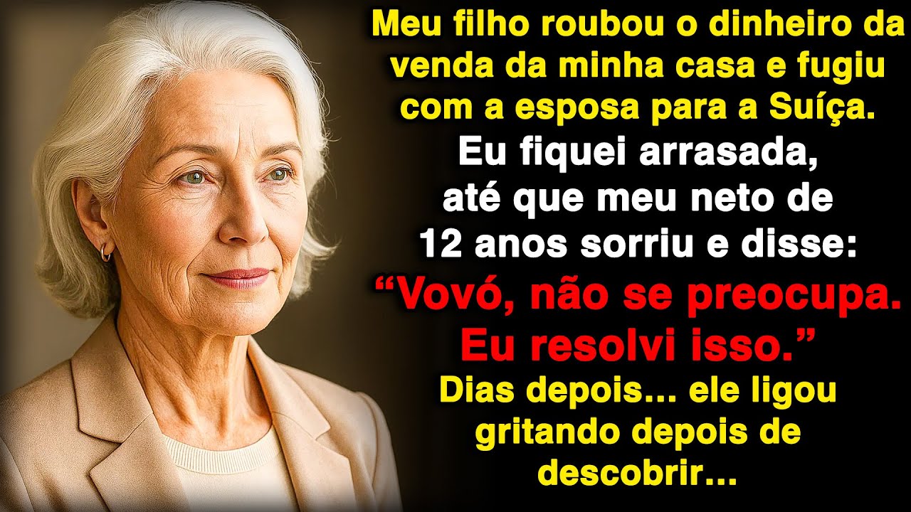 Meu filho roubou o dinheiro da venda da minha casa para a esposa, aí meu neto de 12 anos o enganou!