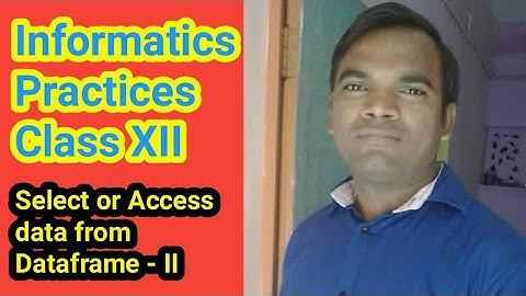 Select or Access data from Dataframe Part - II using iloc, at, iat, slicing | Class 12 IP