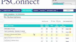 PSConnect Email Opt-Out and Subscription Change