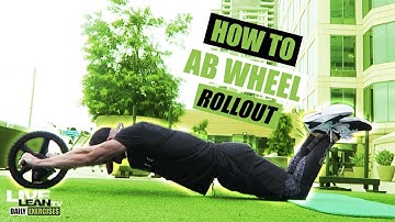 How To Do An AB WHEEL ROLLOUT | Exercise Demonstration Video and Guide