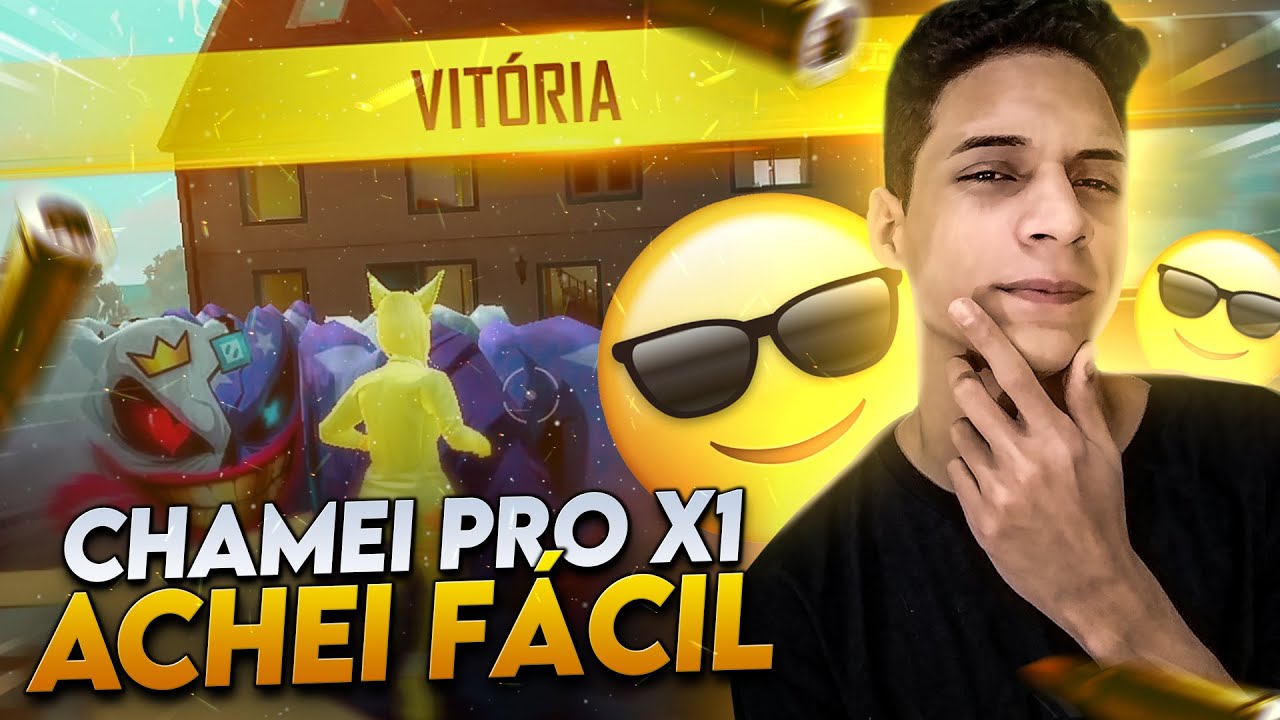 CHAMEI UM INSTAPLAYER  PRO X1! QUEM GANHOU? - FREE FIRE