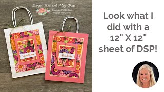 Make 2 Cards & Decorate 2 Gift Bags with 1 Sheet of 12