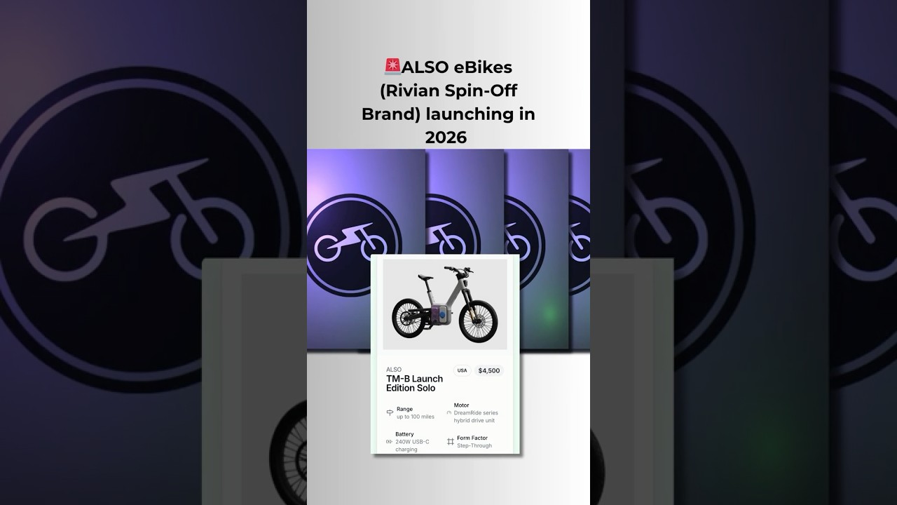 Rivian Spin-Off ALSO Reveals TM-B: the $4,500 Pedal by Wire E-Bike (Replacing Gears with Software)