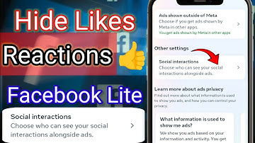 how to hide reaction on facebook lite | hide likes count | easy way