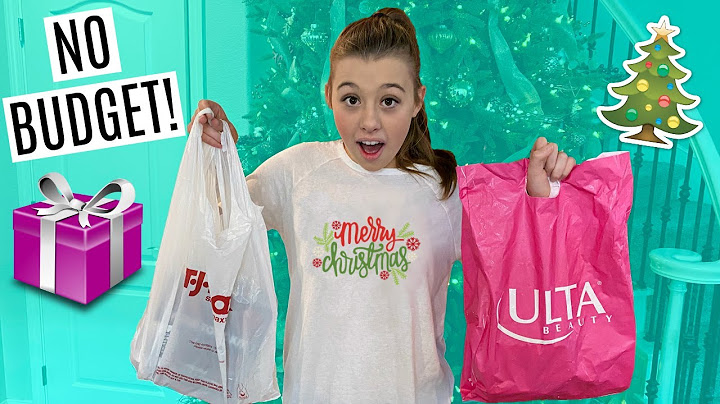 NO BUDGET CHRISTMAS SHOPPING!