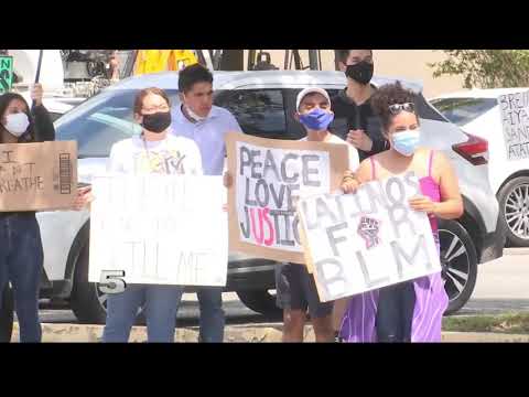 People gather in Harlingen to protest death of George Floyd