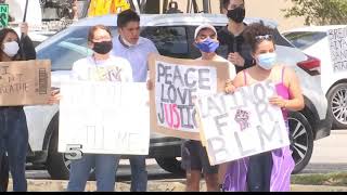 People gather in Harlingen to protest death of George Floyd