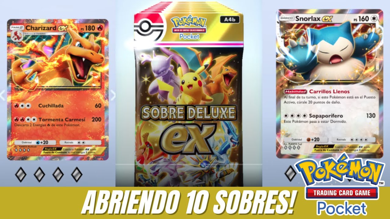 ¡Abro 10 Sobres de la Nueva Edición Deluxe Ex en Pokémon TCG Pocket! 🔥 ...