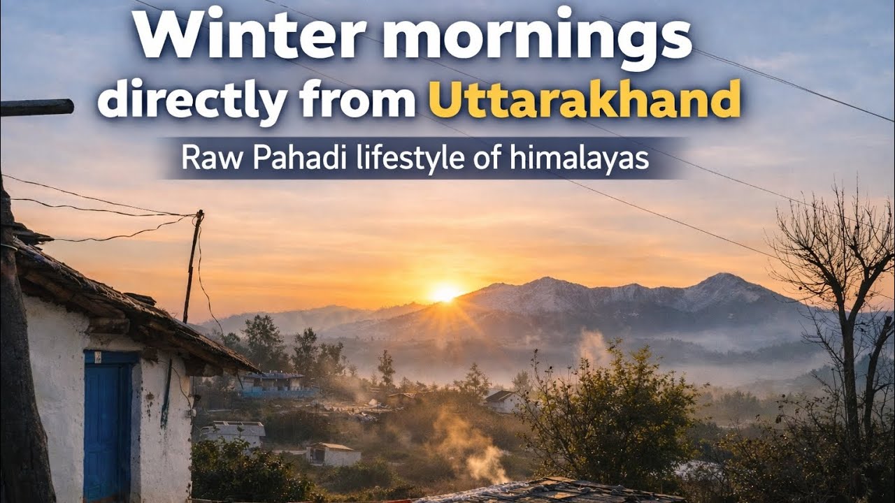 देखिए पहाड़ों कि जिंदगी ♥️ पहाड़ी style में