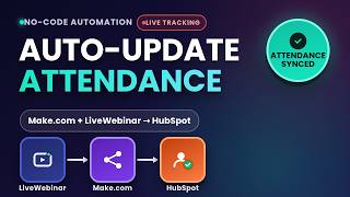 Automatically Update Webinar Attendance in HubSpot (Make.com + LiveWebinar)