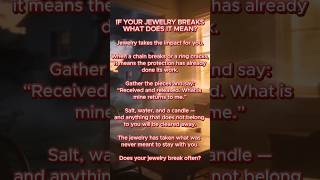 If your jewelry breaks what does it mean? #spell #charms #ritual #magia #magic