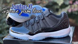 Early look! Jordan 11 space jam low quality check on foot unboxing review gymkicks! 🔥🔥🔥