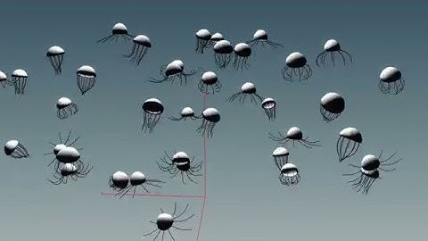 Tiny jellyfish with Houdini.